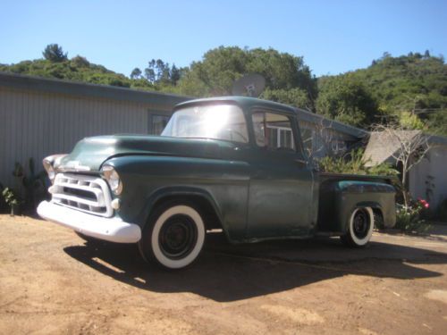 1957 chevrolet truck 3100 deluxe cab rare hydramatic