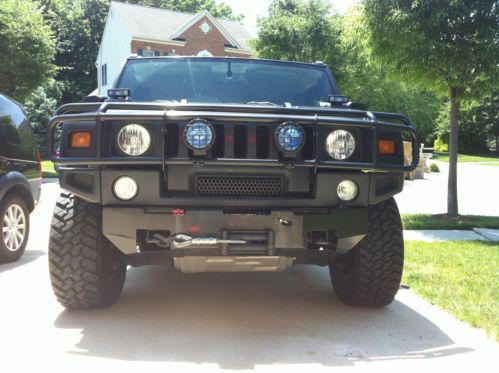 Hummer, h2, 2006, 6.0l, lux package, nav, a/v, leather, warn winch, warranty