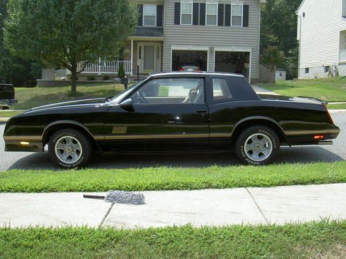 1988 monte carlo ss, t-top, black, only 58k miles, garage kept, all original