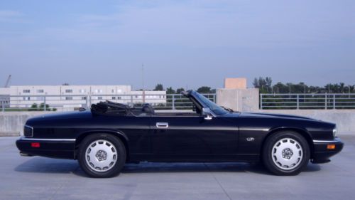 1996 jaguar xjs 2+2 premium luxury florida convertible black on black no reserve