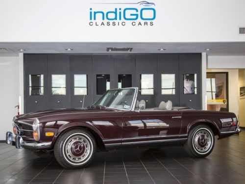 1971 merecedes benz 280sl roadster automatic pagoda dark red books tools