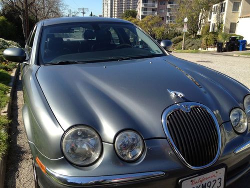 2003 jaguar s-type v8 4.2l, 4-door, gray exterior, black leather interior