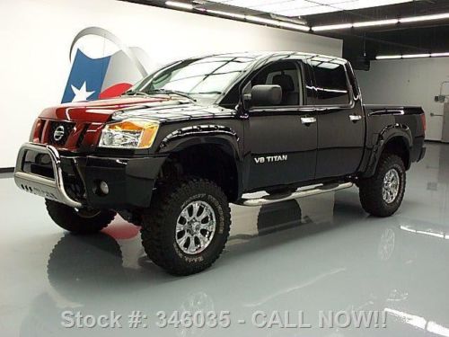 2008 nissan titan xe crew 4x4 lift 6pass side steps 42k texas direct auto