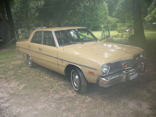 1976 dodge dart base sedan 4-door 3.7l no reserve!!!