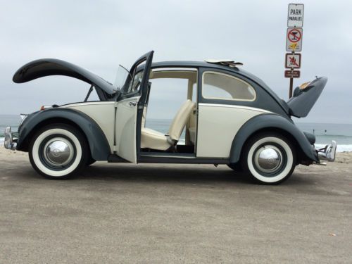 Wow!!! 1960 vw beetle ragtop / 2 previous owners / mint / cln ca title