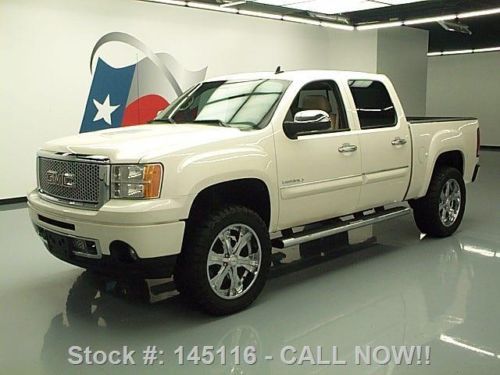 2011 gmc sierra denali crew awd lift sunroof nav 42k mi texas direct auto