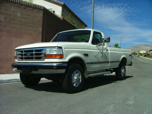 1996 f-250 xlt reg. cab 4x4 super lo orig. miles 460 7.5 litre nice!