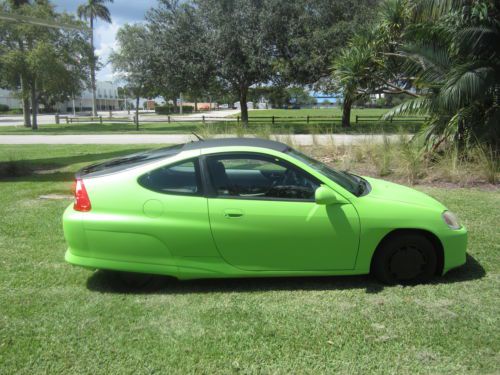 2001 honda insight gas saver automatic mat green with black top florida car