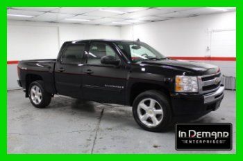 09 silverado 1500 lt 20" wheels crew cab 4x4 4wd 5.3l v8 onstar loaded serviced!