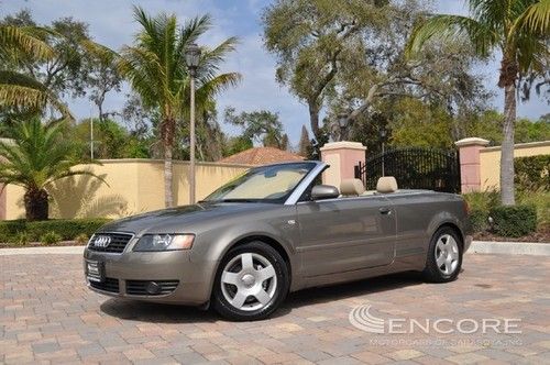 2003 audi a4 1.8t cabriolet**htd seats**prem pack**1 owner**bose**xenon**