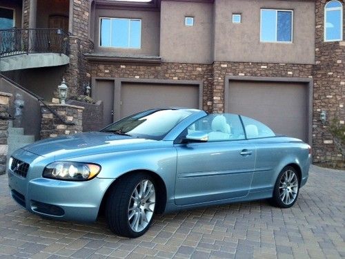 2007 volvo c70 t5 hardtop convertible w/navigation low miles