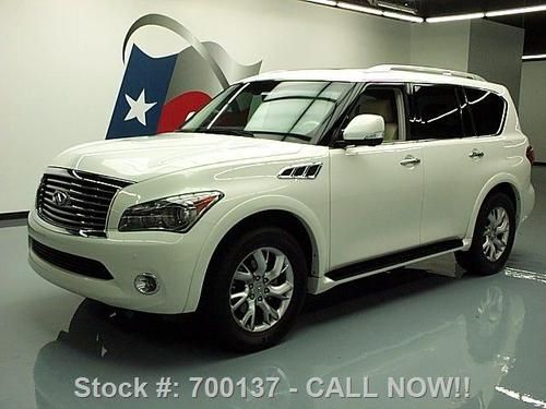 2011 infiniti qx56 theater sunroof nav rear cam dvd 29k texas direct auto