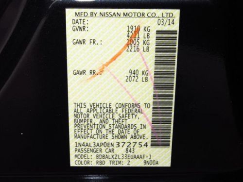 2014 Nissan Altima 2.5 SL, US $26,085.00, image 5