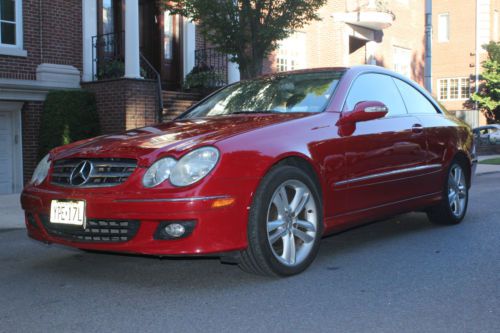 Mercedes benz clk350 coupe red low miles clean tittle great condition