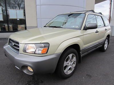 2003 subaru forester xs awd wagon clean alloys fog roof rack loaded no reserve!!