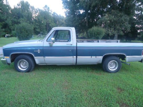 I have a good old 84 chevy truck 350 v-8 pw pl pb cc am fm radio a/c heat all wo