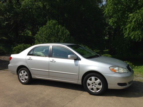 2007 toyota corolla le. silver, grey interior, clean. non-smoker, runs great