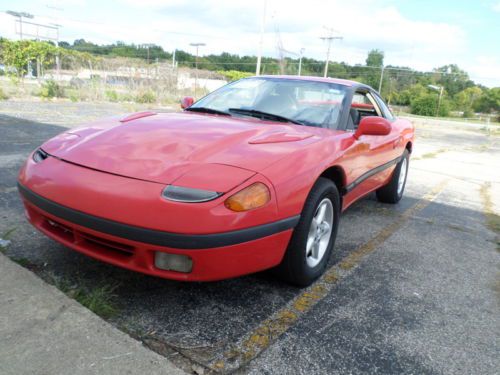 1991 dodge stealth base hatchback 2-door 3.0l red nice car