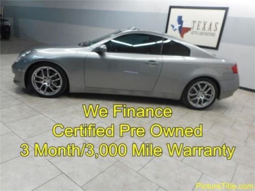 06 g35 coupe leather heated seats sunroof certified warranty we finance texas