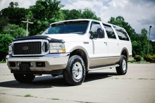 2002 excursion 7.3 diesel 4x4 only 135k awesome condition 4 captains chairs wow!