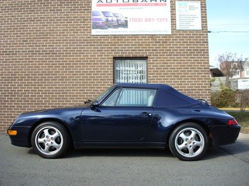 Porsche 911, model 993, year 1995 manual 6 speed,convertible  blue/blue.