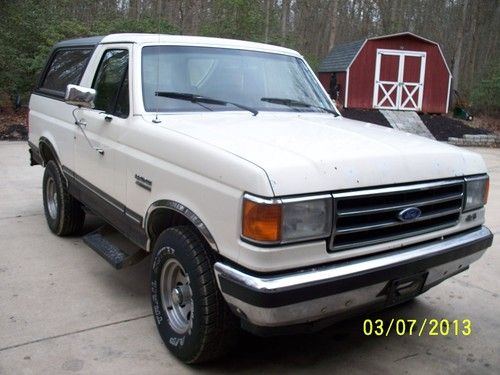 1991 ford bronco xlt 4x4 5.8l 4x4 auto trans