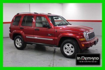 05 jeep liberty crd limited turbo diesel 4wd 4x4 heated leather clean carfax