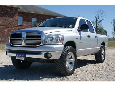 2008 dodge ram 1500 4x4 quad cab slt big horn, hemi, dual exhaust, super clean