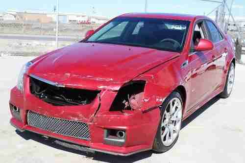 2011 Cadillac CTS-V Sedan Damaged Salvage Super Rare Loaded Supercharged L@@K!!, US $19,900.00, image 2