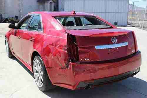 2011 Cadillac CTS-V Sedan Damaged Salvage Super Rare Loaded Supercharged L@@K!!, US $19,900.00, image 4