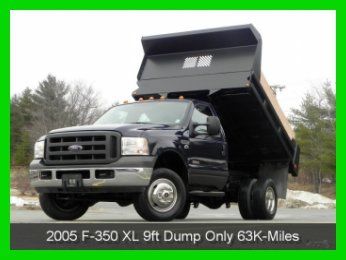 2005 f-350 xl super duty 4x4 bench seat 9ft dump truck 6.0l powerstroke diesel