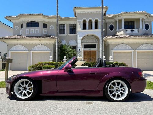 2000 honda s2000 wide body! work emotion wheels! braum racing seats! gorgeous