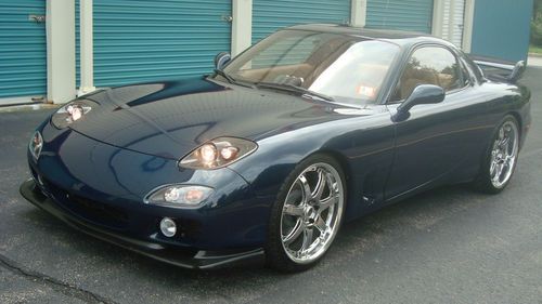 1993 mazda rx-7 touring coupe 2-door 1.3l montigo blue 68,000 miles 5 spd