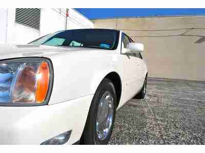 2001 CADILLAC DEVILLE DHS! PEARLE WHITE, LOW MILES, MUST SEE, NO RESERVE, image 5