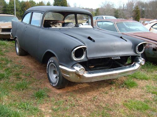 1957 chevy gasser...2 door post...350/ 4 speed...