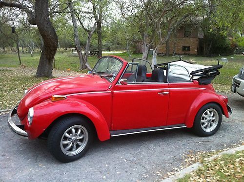 1972 convertible volkswagen beetle vw bug karmann edition, clear title, 4 speed