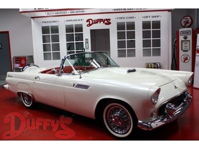 1955 ford thunderbird roadster white 292 v8