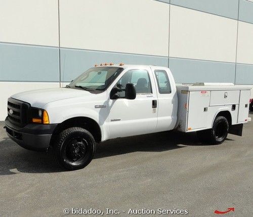 2006 ford f350 xl 4x4 utility pickup truck work utility boxes 6.0l diesel