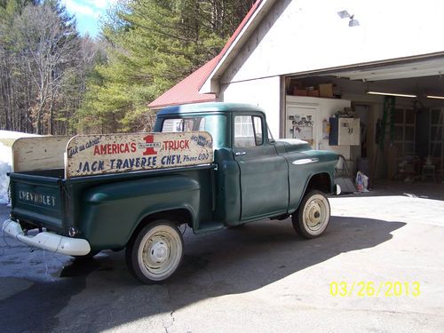 1957 chevy napco factory installed with 17.5 wheels 1/2 ton 5400 gvw rare