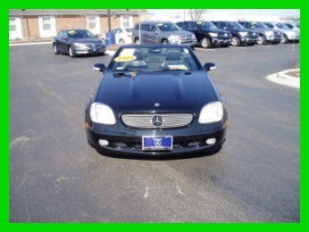 01 mb slk320 auto convertible low miles xenon headlights cd leathr we finance!