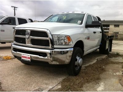 2012 ram 3500 crew cab 4wd with 9ft cm model rd gooseneck flatbed