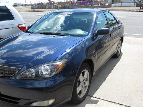 2002 toyota camry se sedan 4-door 3.0l dark blue-original owner-loaded