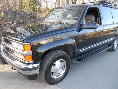 1997 chevrolet suburban 1500 lt 4x4 3rows seats 4dr 5.7ltr w/air highbidwins