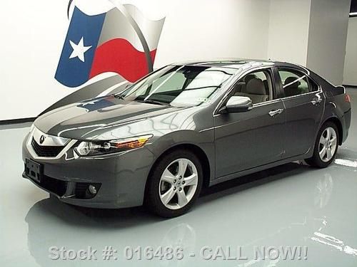 2010 acura tsx sedan auto sunroof htd leather 43k miles texas direct auto