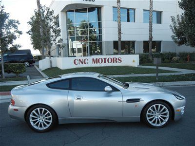2003 aston martin vanquish coupe / silver / 2 owner / just serviced 14,042 miles