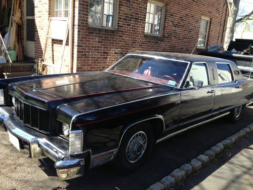 1975 lincoln continental executive limousine custom moloney coach built rare!