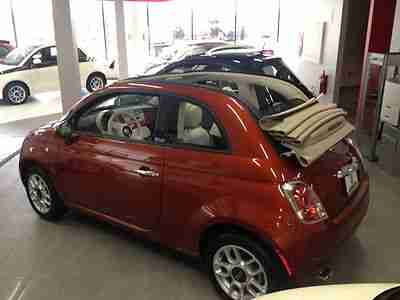 Stunning rame (copper) convertible Fiat cabrio 500C alloys 5 speed, image 5