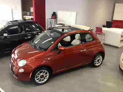 Stunning rame (copper) convertible Fiat cabrio 500C alloys 5 speed, image 7