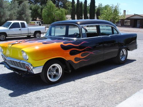 1956 chevy belair v8 350 automatic transmission new paint and interior rust free