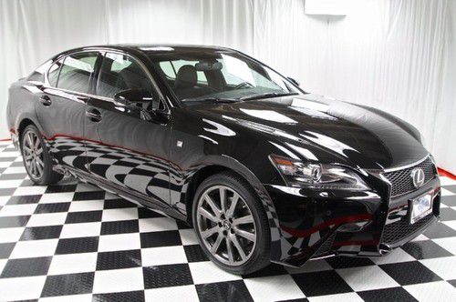 2013 gs350 f-sport awd!!  blk/blk!  no stories-like new!  immaculate vehicle!